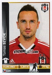 Sticker Tomas Sivok - Spor Toto Süper Lig 2012-2013 - Panini