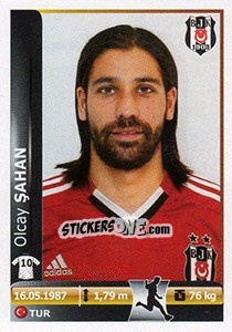 Sticker Olcay Sahan - Spor Toto Süper Lig 2012-2013 n. 39 - Panini