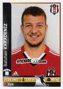 Figurina Batuhan Karadeniz - Spor Toto Süper Lig 2012-2013 - Panini