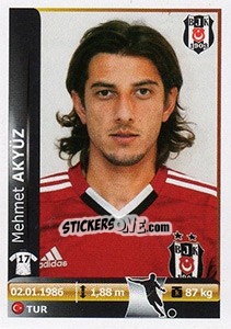 Sticker Mehmet Akyuz - Spor Toto Süper Lig 2012-2013 n. 43 - Panini