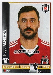 Cromo Hugo Almeida - Spor Toto Süper Lig 2012-2013 - Panini