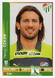 Figurina Yavuz Ozkan - Spor Toto Süper Lig 2012-2013 - Panini