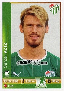 Cromo Serdar Aziz - Spor Toto Süper Lig 2012-2013 - Panini