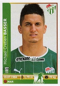 Sticker Michael Cretien Basser - Spor Toto Süper Lig 2012-2013 - Panini