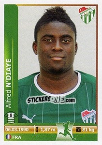 Sticker Alfred N'Diaye - Spor Toto Süper Lig 2012-2013 n. 57 - Panini