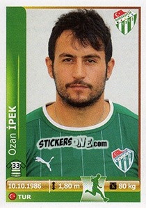 Sticker Ozan Ipek - Spor Toto Süper Lig 2012-2013 n. 61 - Panini