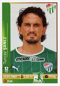 Sticker Tuncay Sanli - Spor Toto Süper Lig 2012-2013 n. 64 - Panini