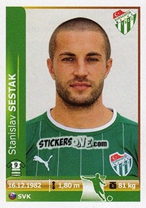 Cromo Stanislav Sestak - Spor Toto Süper Lig 2012-2013 - Panini