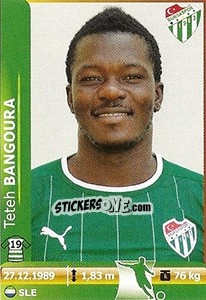 Sticker Teteh Bangoura - Spor Toto Süper Lig 2012-2013 n. 67 - Panini