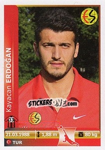 Figurina Kayacan Erdogan - Spor Toto Süper Lig 2012-2013 n. 72 - Panini