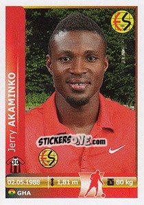 Figurina Jerry Akaminko - Spor Toto Süper Lig 2012-2013 n. 74 - Panini
