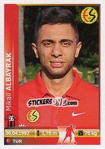 Figurina Mikail Albayrak - Spor Toto Süper Lig 2012-2013 n. 78 - Panini
