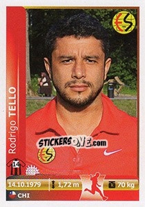 Sticker Rodrigo Tello - Spor Toto Süper Lig 2012-2013 n. 84 - Panini