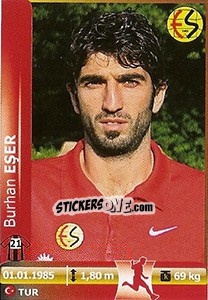 Figurina Burhan Eser - Spor Toto Süper Lig 2012-2013 n. 85 - Panini