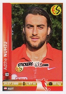 Figurina Adthe Nuhiu - Spor Toto Süper Lig 2012-2013 - Panini