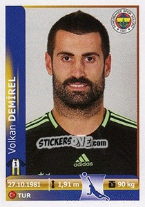 Sticker Volkan Demirel - Spor Toto Süper Lig 2012-2013 n. 93 - Panini