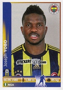 Sticker Joseph Yobo - Spor Toto Süper Lig 2012-2013 n. 97 - Panini