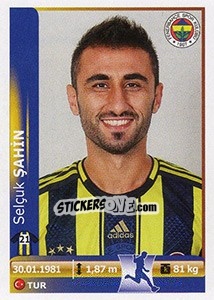 Sticker Selcuk Sahin - Spor Toto Süper Lig 2012-2013 - Panini