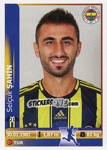 Sticker Selcuk Sahin - Spor Toto Süper Lig 2012-2013 n. 103 - Panini