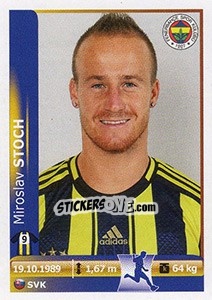 Sticker Miroslav Stoch - Spor Toto Süper Lig 2012-2013 n. 107 - Panini