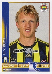 Sticker Dirk Kuyt - Spor Toto Süper Lig 2012-2013 n. 109 - Panini