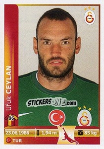 Cromo Ufuk Ceylan - Spor Toto Süper Lig 2012-2013 - Panini