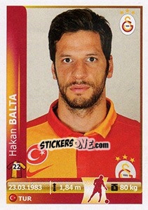 Sticker Hakan Balta - Spor Toto Süper Lig 2012-2013 n. 120 - Panini