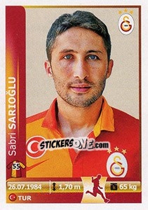 Sticker Sabri Sarioglu - Spor Toto Süper Lig 2012-2013 - Panini