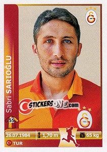 Sticker Sabri Sarioglu - Spor Toto Süper Lig 2012-2013 n. 122 - Panini