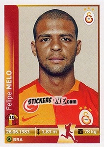 Sticker Felipe Melo - Spor Toto Süper Lig 2012-2013 n. 127 - Panini