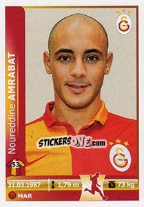 Sticker Nordin Amrabat - Spor Toto Süper Lig 2012-2013 - Panini