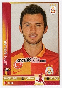 Sticker Emre Colak - Spor Toto Süper Lig 2012-2013 n. 130 - Panini