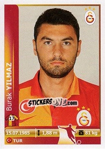 Cromo Burak Yilmaz - Spor Toto Süper Lig 2012-2013 - Panini