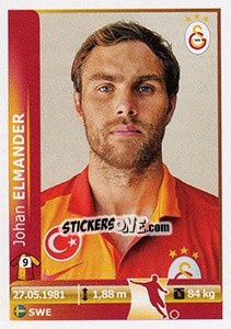 Sticker Johan Elmander - Spor Toto Süper Lig 2012-2013 - Panini