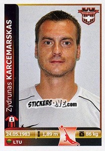 Sticker Zydrunas Karcemarskas - Spor Toto Süper Lig 2012-2013 - Panini
