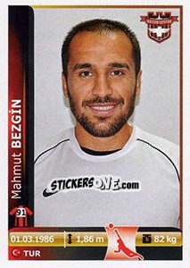 Sticker Mahmut Bezgin - Spor Toto Süper Lig 2012-2013 - Panini