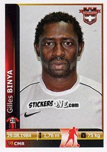 Sticker Gilles Binya - Spor Toto Süper Lig 2012-2013 n. 140 - Panini