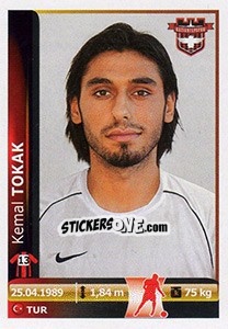 Figurina Kemal Tokak - Spor Toto Süper Lig 2012-2013 - Panini