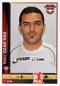 Figurina Bekir Ozan Has - Spor Toto Süper Lig 2012-2013 - Panini