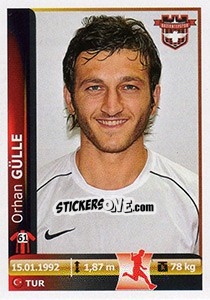 Sticker Orhan Gulle - Spor Toto Süper Lig 2012-2013 n. 148 - Panini