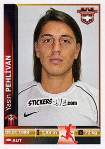 Figurina Yasin Pehlivan - Spor Toto Süper Lig 2012-2013 - Panini