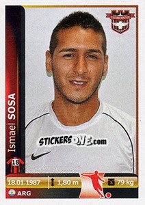 Sticker Ismael Sosa - Spor Toto Süper Lig 2012-2013 - Panini