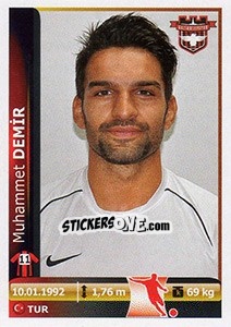 Sticker Muhammet Demir - Spor Toto Süper Lig 2012-2013 - Panini
