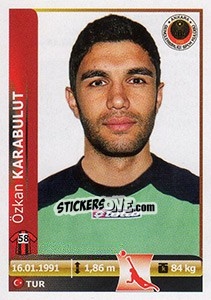 Sticker Ozkan Karabulut - Spor Toto Süper Lig 2012-2013 n. 159 - Panini