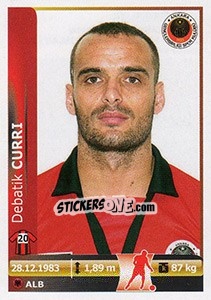 Sticker Debatik Curri - Spor Toto Süper Lig 2012-2013 - Panini