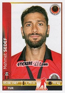 Sticker Mehmet Sedef - Spor Toto Süper Lig 2012-2013 n. 166 - Panini