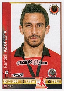 Sticker Randall Azofeifa - Spor Toto Süper Lig 2012-2013 n. 172 - Panini