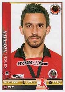 Cromo Randall Azofeifa - Spor Toto Süper Lig 2012-2013 - Panini