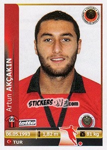 Sticker Artun Akcakin - Spor Toto Süper Lig 2012-2013 n. 174 - Panini