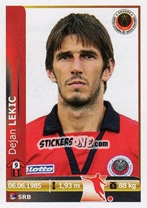 Sticker Dejan Lekic - Spor Toto Süper Lig 2012-2013 n. 178 - Panini